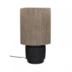 TABLE LAMP COR JUTE BLACK 
